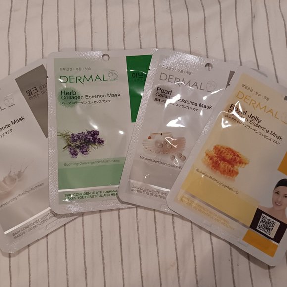 NWT!! DERMAL Face Masks (Bundle of 4) - Picture 9 of 10